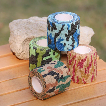 4.5m x 5cm Camouflage Stealth Tape - Waterproof Outdoor Camo Wrap for Hiking, Camping and Hunting, 1 Roll