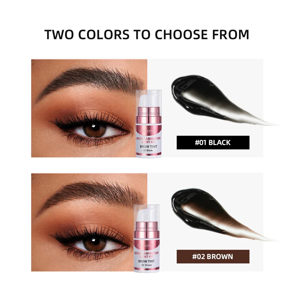 Professional Semi-Permanent Brow & Lash Lift Kit – Brow Lamination, Eyelash Perming & Tinting Makeup Set