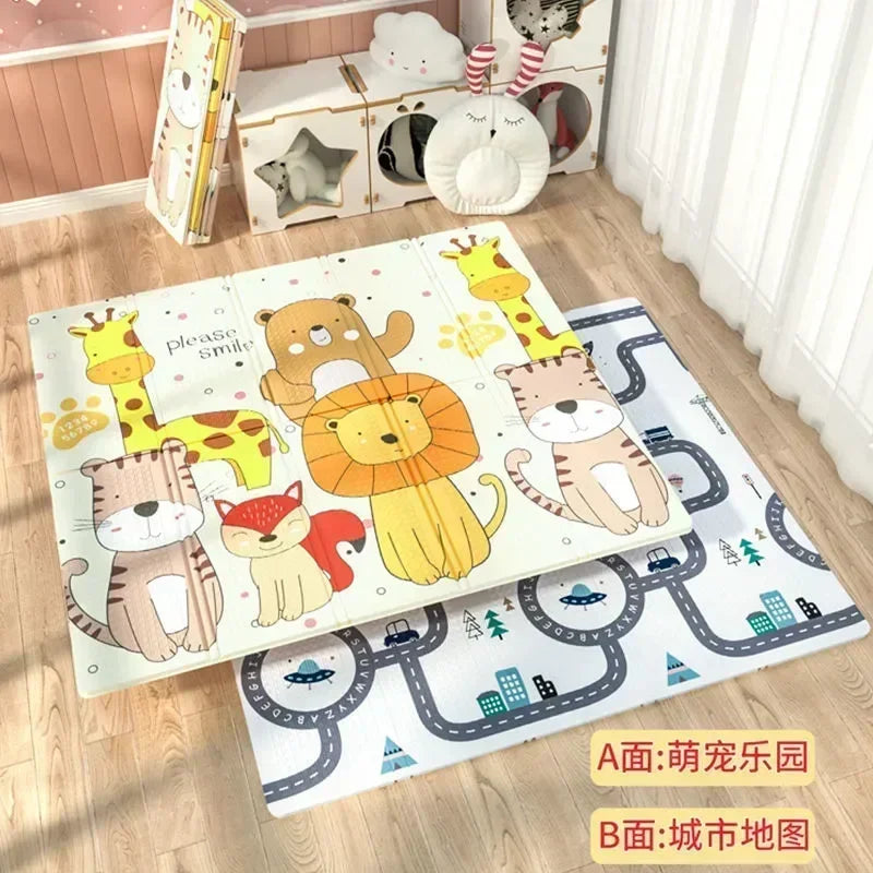 Foldable Baby Play Mat – XPE Kids Crawling Puzzle Carpet, Educational Activity Rug, Children’s Floor Games Blanket Toy