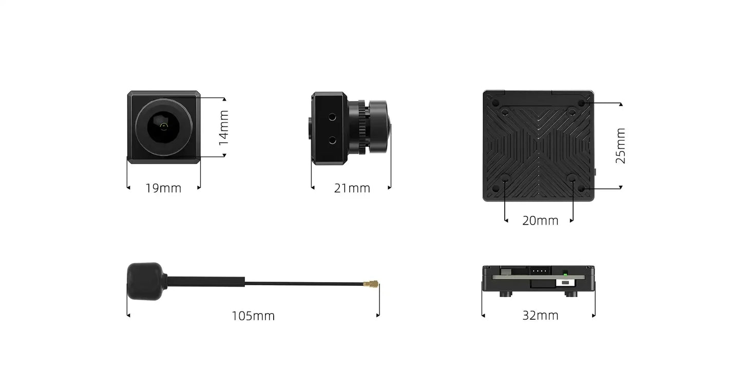 Caddx Walksnail Avatar HD Kit V2 / Pro Kit (Dual Antennas) – Gyroflow + 32GB for FPV Freestyle Drones DIY Parts