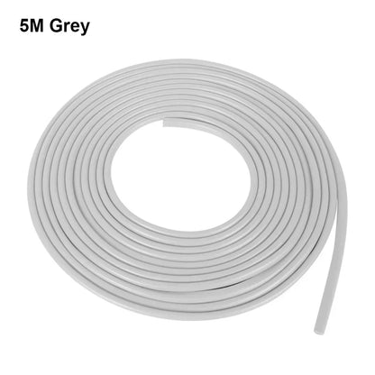 5M Car Door Edge Protector Strip - Transparent PVC Anti-Scratch Anti-Collision Sealing Tape for Vehicle Door Trim Protection
