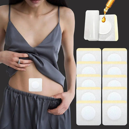 Replacement Disposable Castor Oil Pack – Self-Adhesive Universal Navel Stickers, Seepage-Resistant Belly Button Protectors