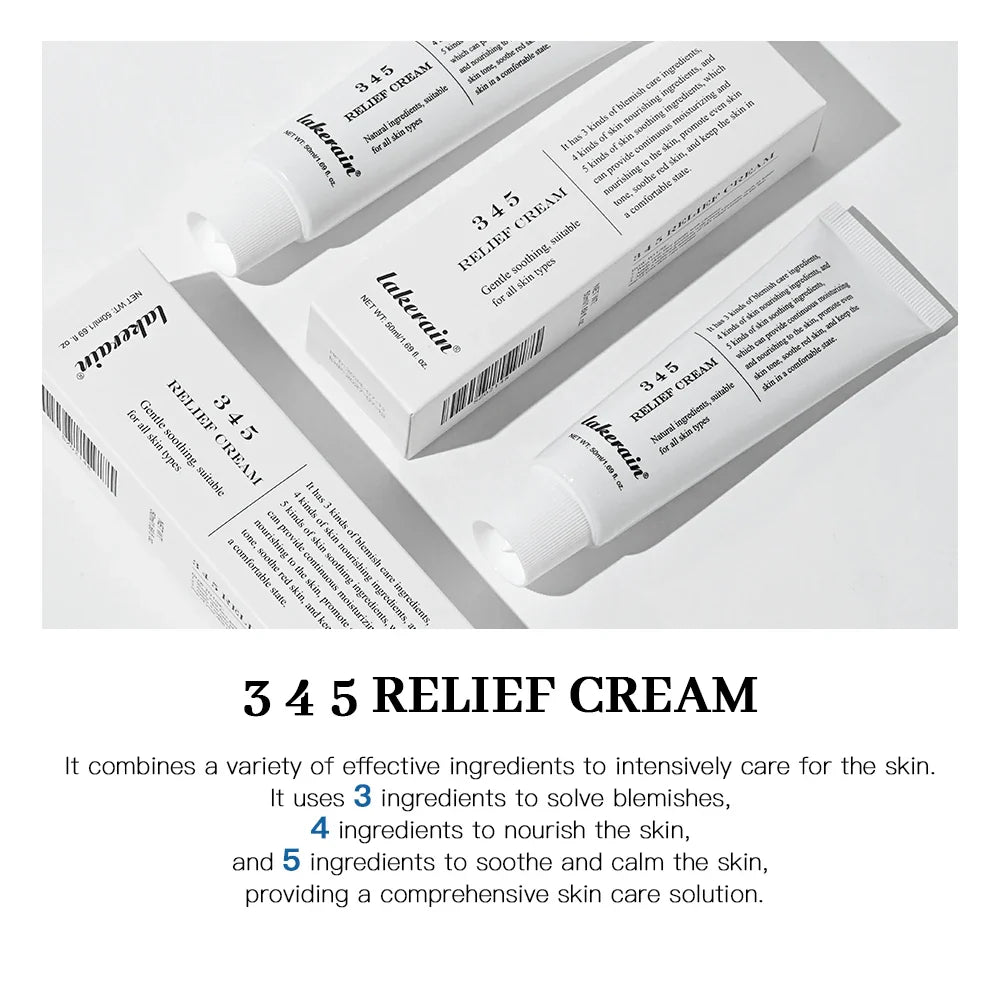 345 Relief Cream – Moisturizing & Soothing Care for Blemish-Free, Nourished Skin
