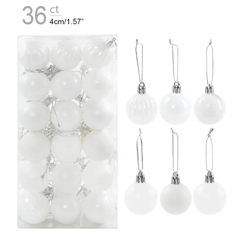 Christmas Ball Ornaments – Hanging Tree Pendants for Xmas, Home Decor, 2026 New Year & Holiday Gifts