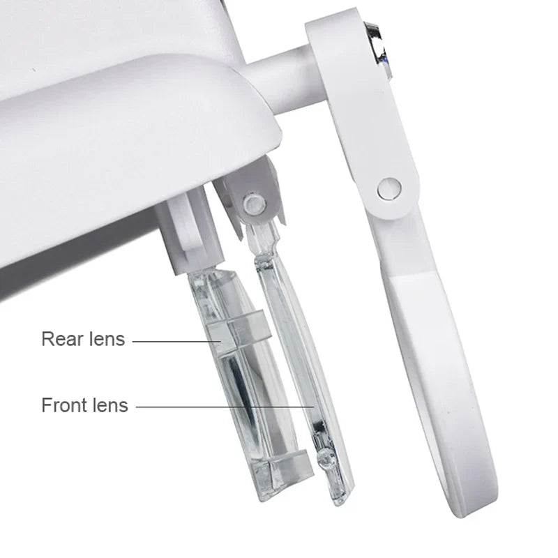 LED Headband Magnifier – Hands-Free Glasses with 1.5x–8x Lenses for Jewelry, Watch & Electronic Repair