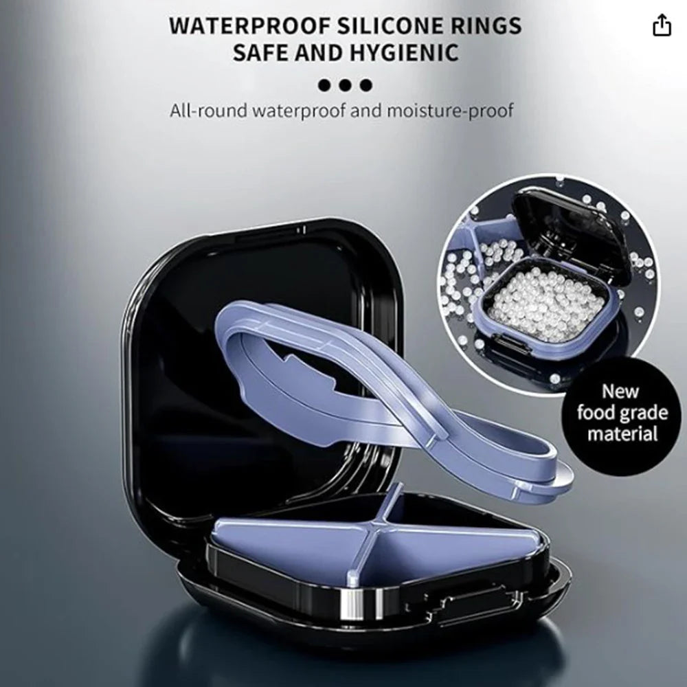 Portable Orthodontic Braces Case – Slim Mouth Guard & Denture Holder with Lid for Teeth Aligners