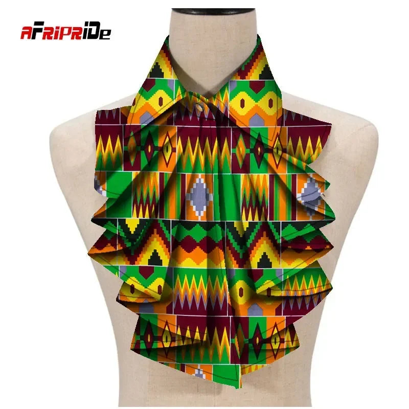 African Print Ankara Triangle Tie for Women - Stylish Wax Fabric Cravat WYA027