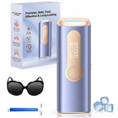 990,000 Flash IPL Laser Epilator — Permanent Painless Hair Removal for Men & Women, Body & Bikini