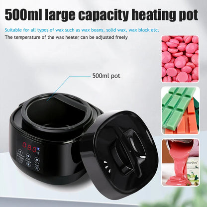 500ml Digital Wax Warmer – Professional Hair Removal Heating Machine for Wax Beans & Depilation