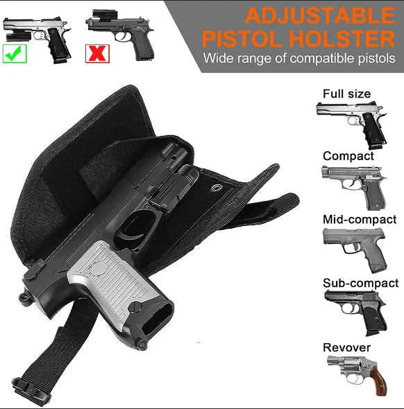 Concealed Tactical Gun Holster - Molle Pistol Belt Holster with Magazine Pouch for G2C PX4 M9 USP SIG P226 M1911 GL17 P99 SP2022