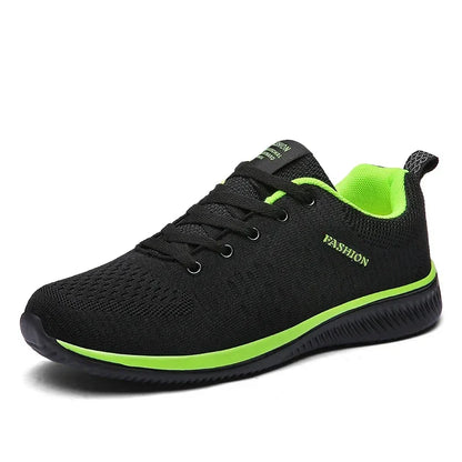 MAEDEF Athletic Shoes for Men – Black Knit Sneakers, Breathable Casual Running, Walking & Gym Shoes for Men & Women