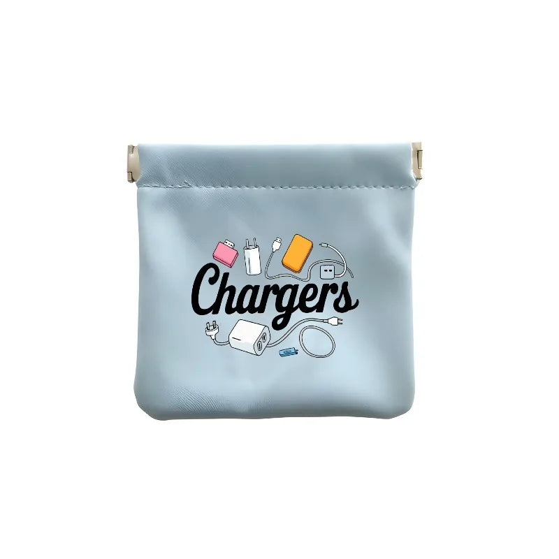 Charger and Cable Organizer Pouch - Durable Travel Storage Bag for Data Cables, USB Drives, Power Banks, and Phones