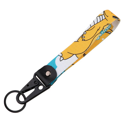 Anime Dinosaur Keychain Lanyard – Cute Car Keyring Toy Bag Pendant & Key Holder Gift