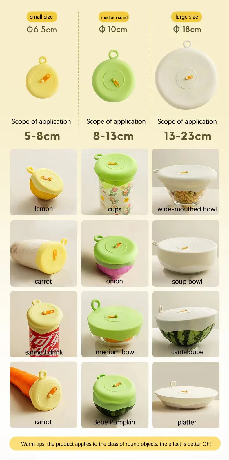 Reusable Silicone Stretch Lids – Self-Sealing Universal Covers for Bowls, Pots & Pans