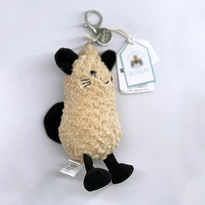 Cute Plush Bag Charm Keychain - Kawaii Soft Toy Pendant Birthday Gift for Girls