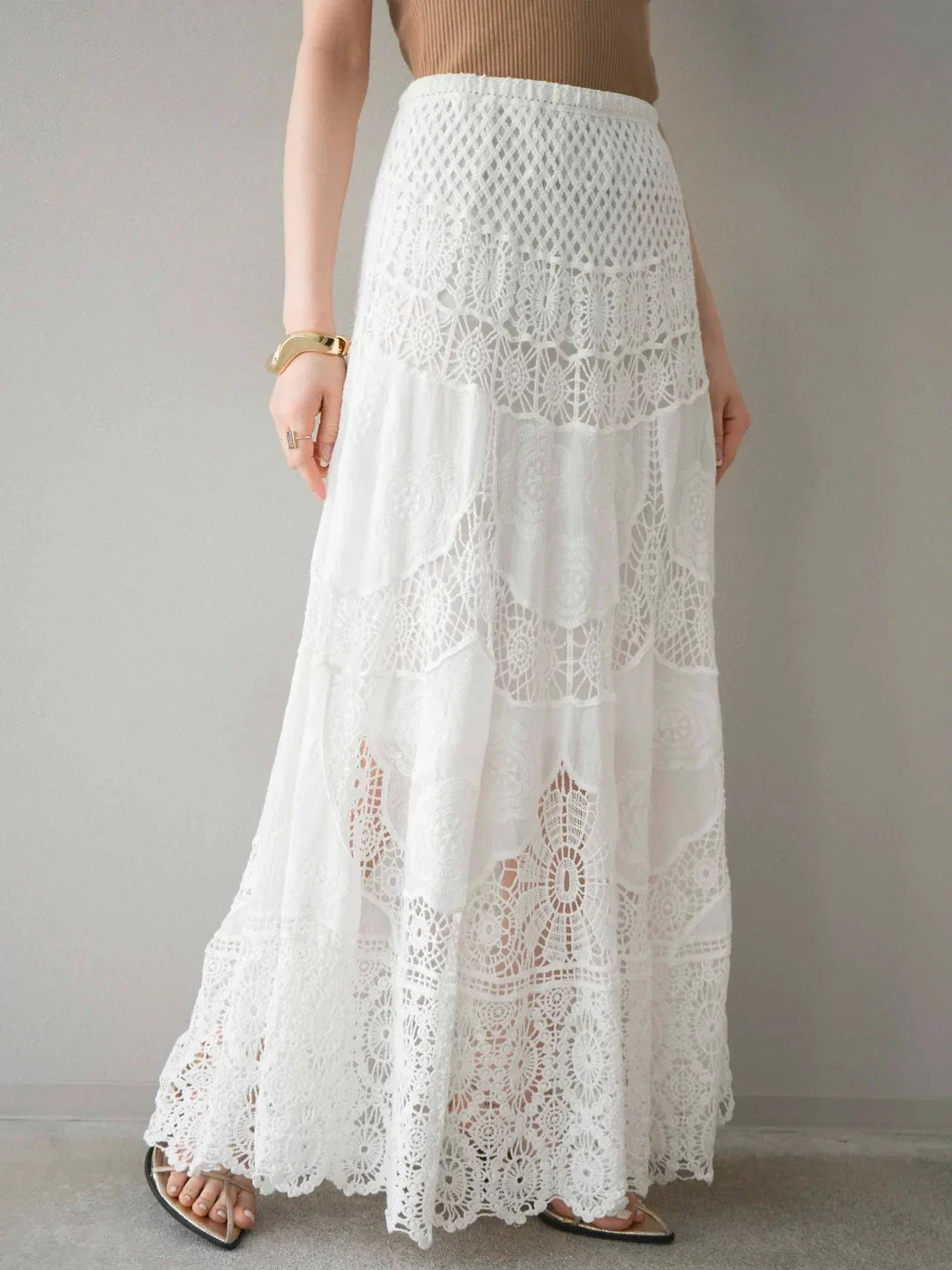 Women’s Bohemian Long Swing Skirt - Embroidered Boho Chic Summer Vacation Skirt 2025