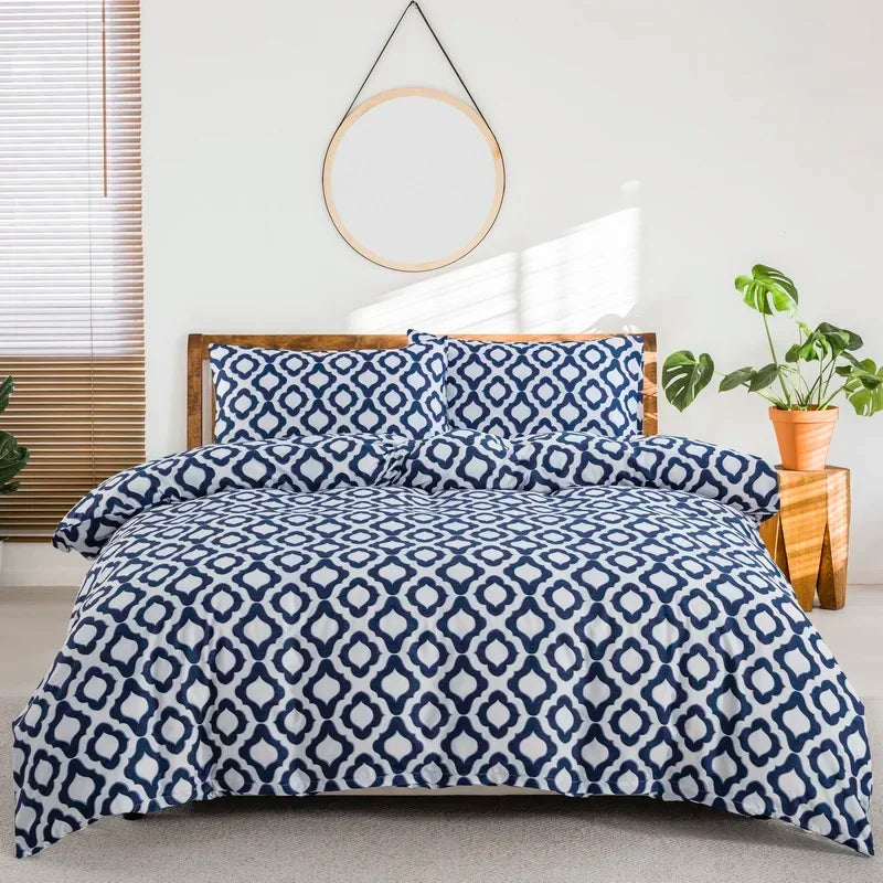 Grey Feather Duvet Cover Set – Full/Queen Boho Bird Plume Luxury Soft Reversible Comforter for Kids & Teens