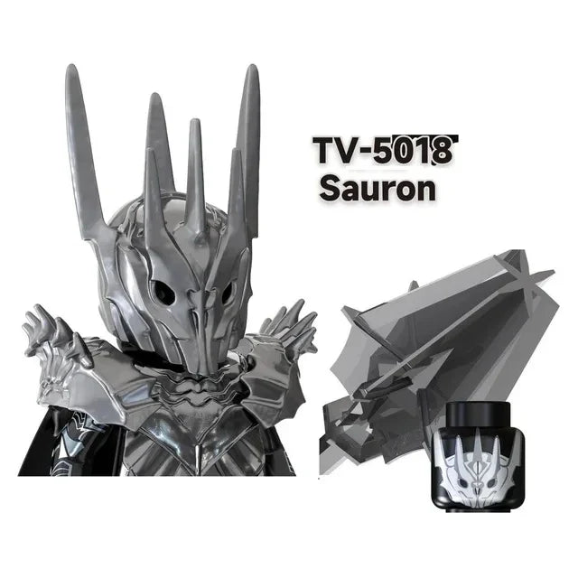 TV6403/TV6404/TV6405 Blocks Toy Set — Orcs, Dwarfs, Elves & Rohan Knight Action Figures Building Bricks for Kids Gift