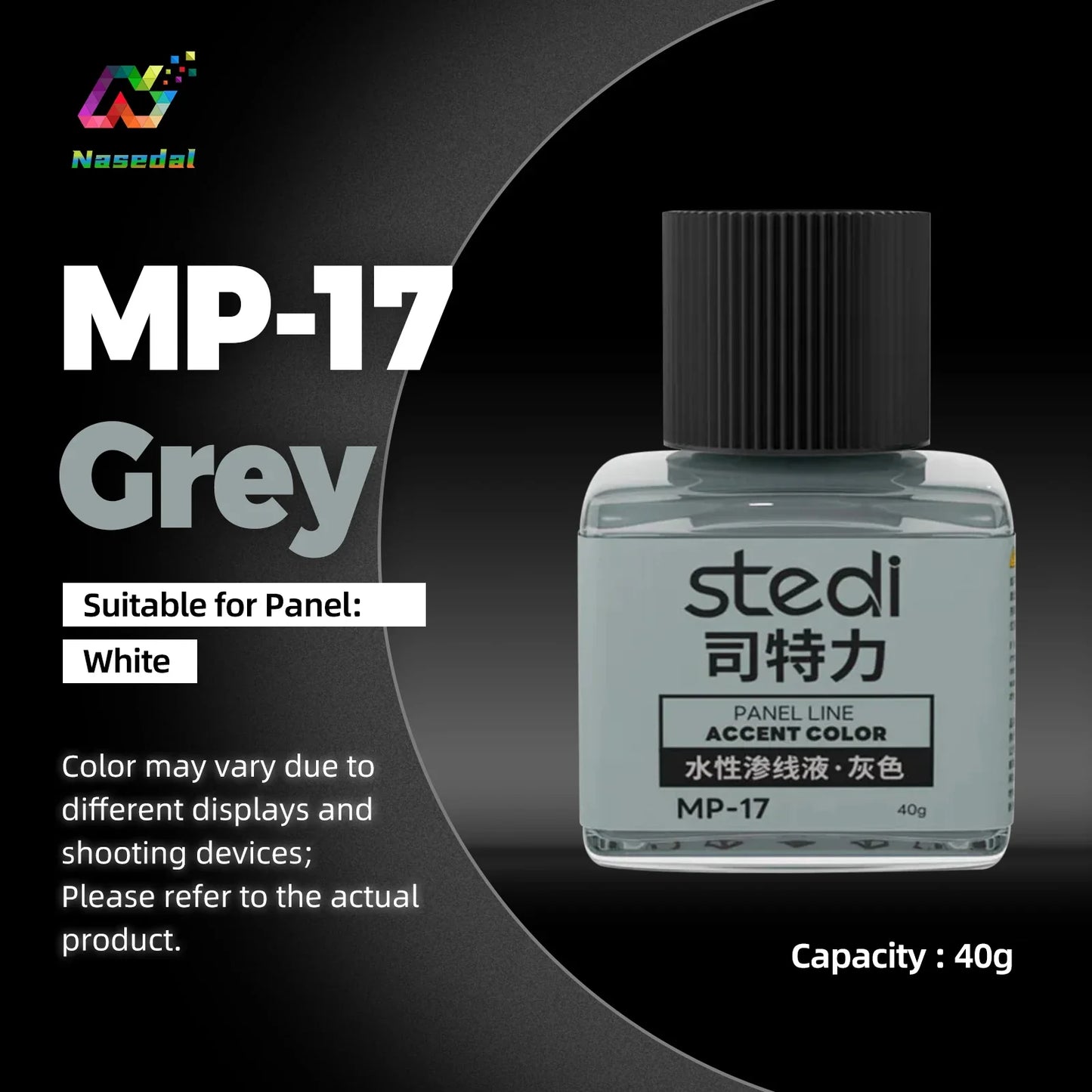 Stedi MP-10~MP-13 Weathering Acrylic Paint – 40g Gundam & Military Model Panel Line Painting Tool for DIY Hobby Crafts