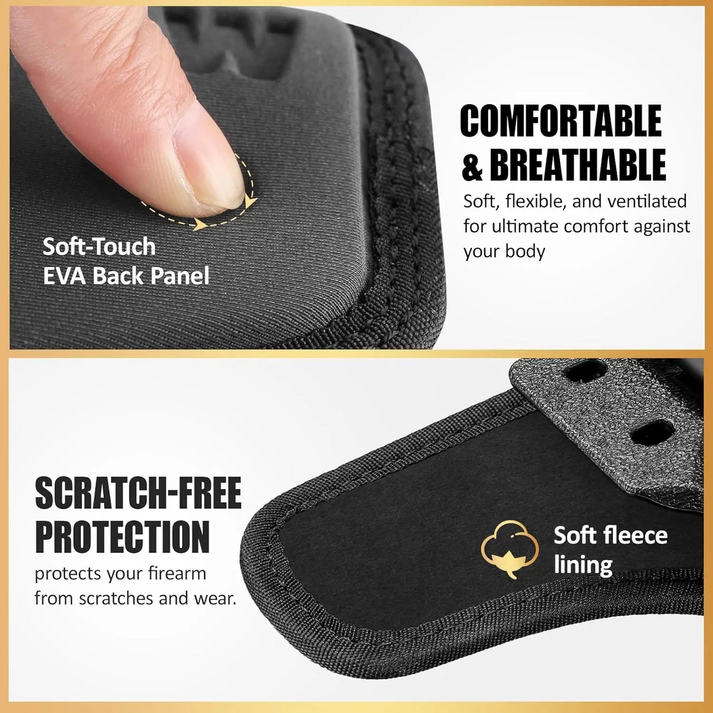 IWB Hybrid Holster for Springfield Hellcat Pro / Hellcat / RDP / OSP – Right Hand Concealed Carry Holster