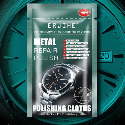 Metal Polishing Cloth Set - Jewelry and Watch Scratch Repair Cleaning Supplies