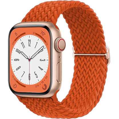 Braided Nylon Apple Watch Band – Adjustable Sport Strap Compatible with Ultra 2, Series 10/9/8/7/6/SE (40–49mm) Wrist Bracelet