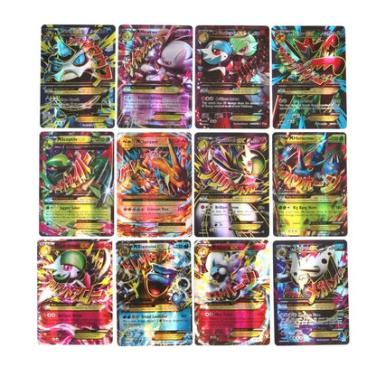 60/100PCS English Pokémon Shining Trading Cards Set – MEGA GX VMAX VSTAR EX Collection Cards for Kids Gift & Play