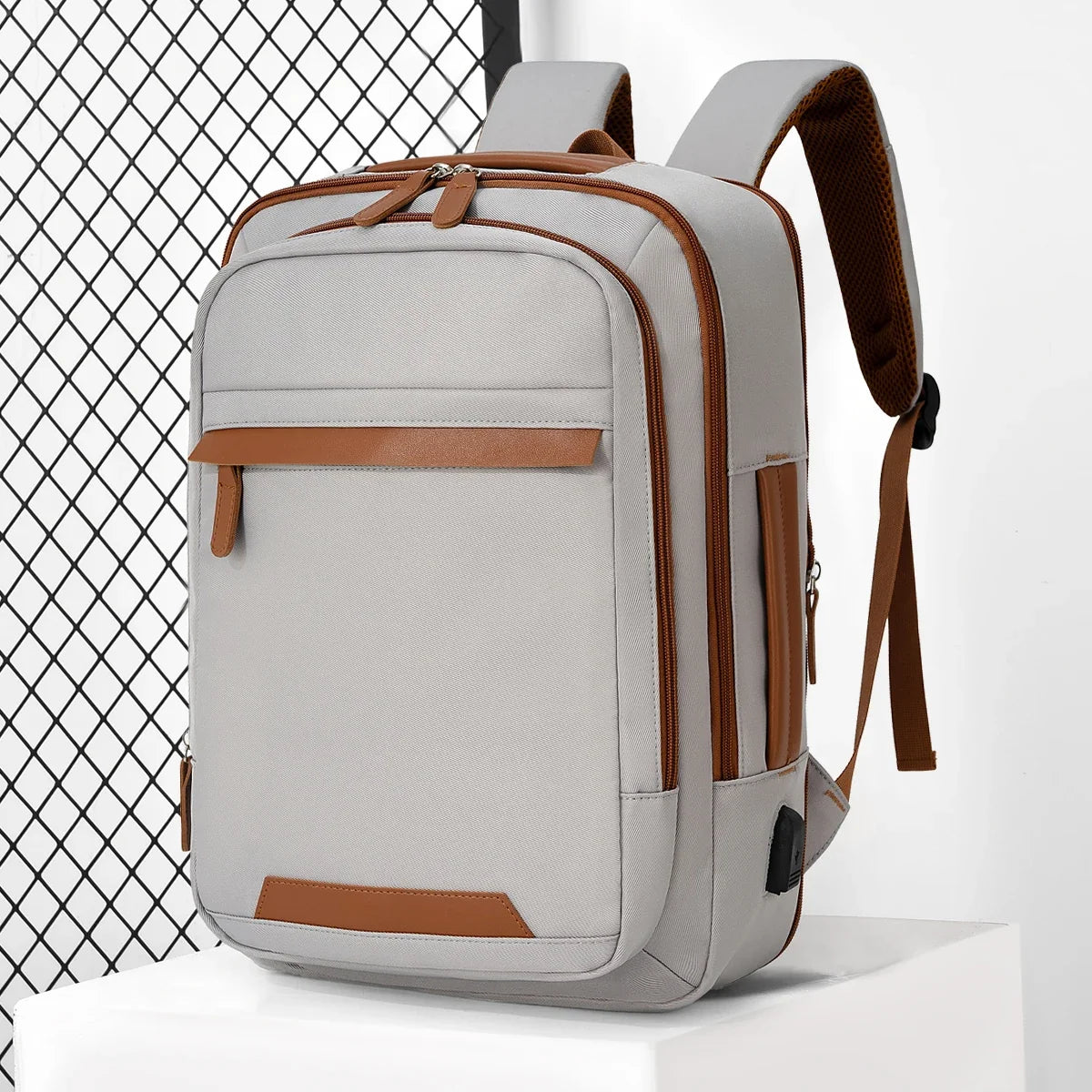 USB Rechargeable Laptop Backpack - Waterproof Large Capacity Unisex School & Travel Bag