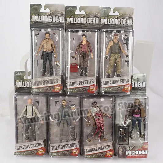 The Walking Dead PVC Action Figure Set - Abraham Ford, Rick Grimes & The Governor Models 6 Styles