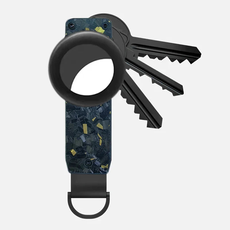 Compact Key Organizer – Minimalist Metal Key Holder for 2-6 Keys, Secure Keychain Case