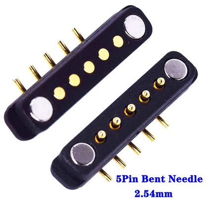 Magnetic Pogo Pin Connector - 2-10 Pin Spring Loaded Male Female DC Power Socket with 2.54/4.0/2.8mm Pitch