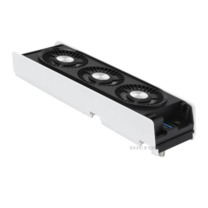 Upgraded PS5 Cooling Fan – Quiet USB 3.0 Hub with LED Light for Disc & Digital Edition Console Accessories