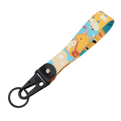 Anime Dinosaur Keychain Lanyard – Cute Car Keyring Toy Bag Pendant & Key Holder Gift