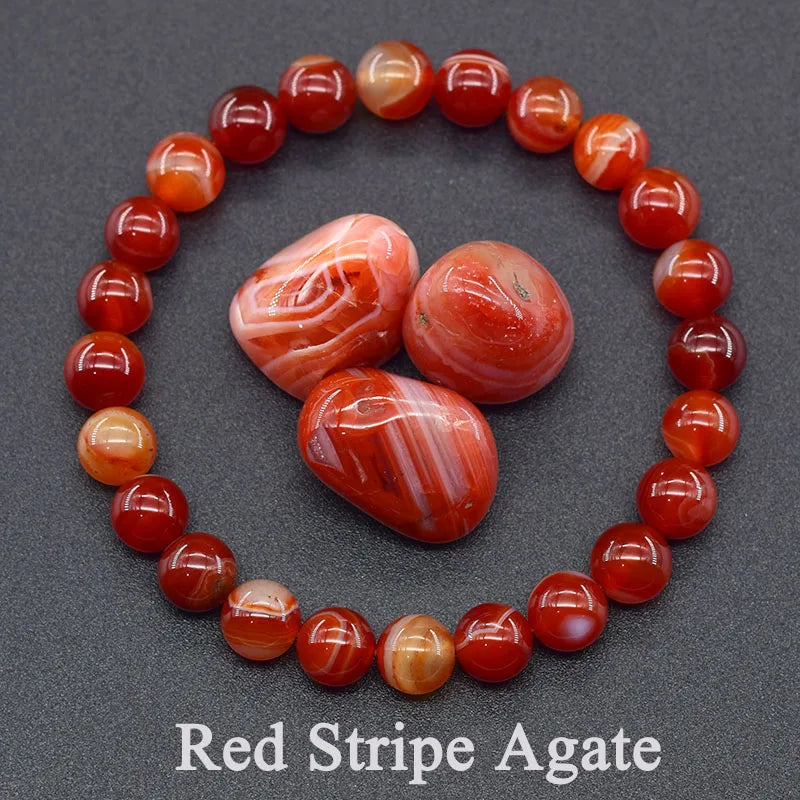 Natural 5A Lapis Lazuli Stone Bracelet - Elastic Healing Bead Jewelry Gift for Men & Women