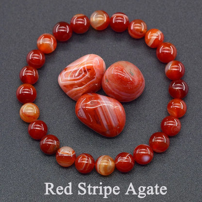 Natural 5A Lapis Lazuli Stone Bracelet - Elastic Healing Bead Jewelry Gift for Men & Women