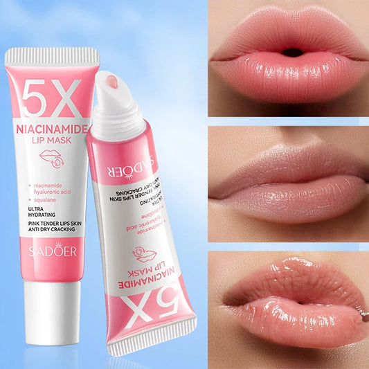 Niacinamide Plumping Lip Mask 5X - Overnight Hydration for Soft, Smooth Lips