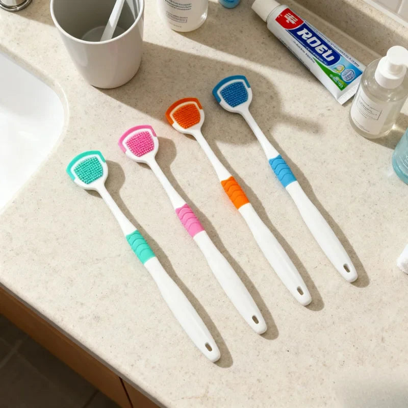 Tongue Scraper for Bad Breath – Oral Hygiene Cleaner for Adults, Daily Fresh Breath Tool