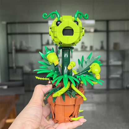 Creative Plants Wars Pea Shooter Building Blocks – Bonsai Plant Model Toy for Kids & Adults