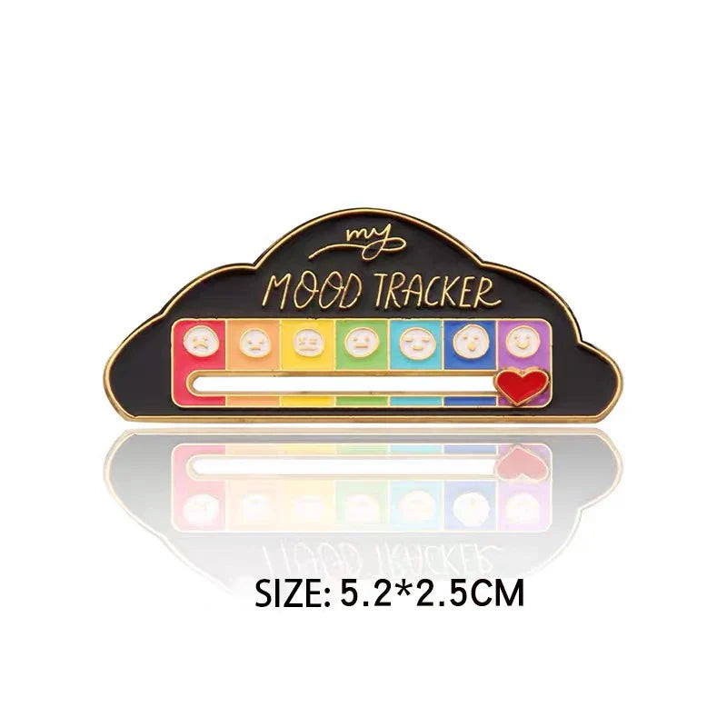 Mood Conversion Energy Brooch – My Social Battery Expression Pin for Men & Women, Clothing Badge