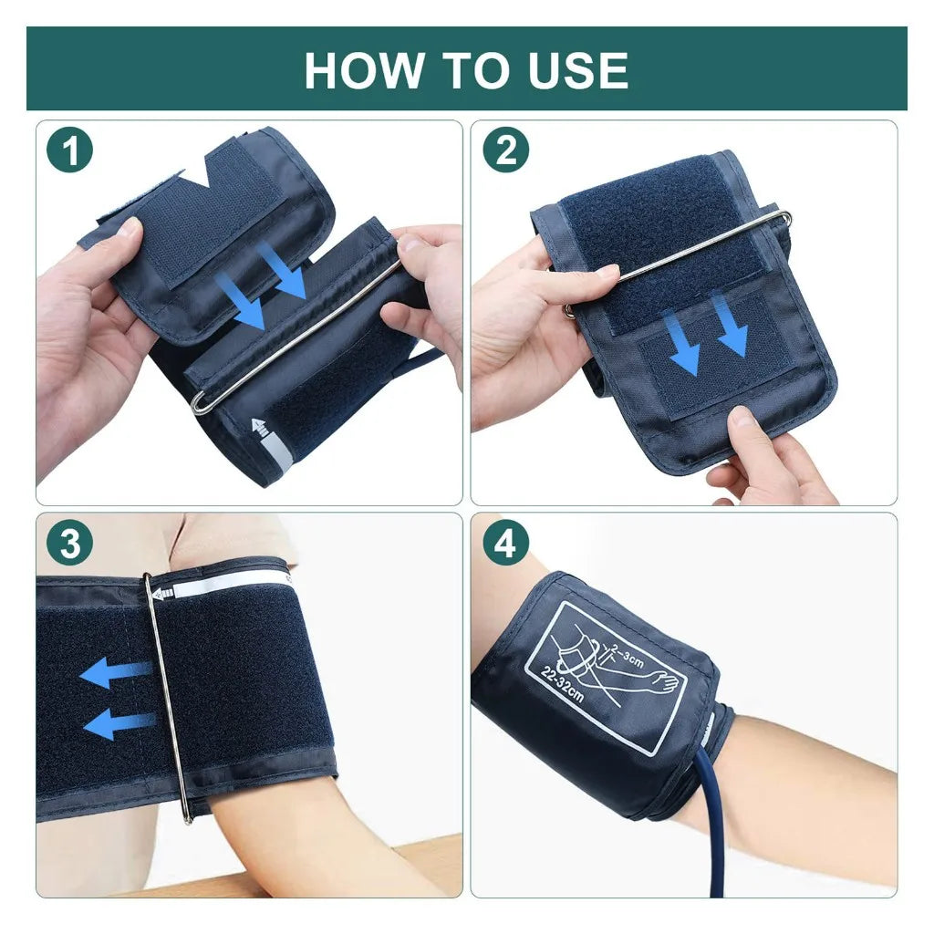 Spanish Voice Digital Arm Blood Pressure Meter – Medical Tonometer, Tensiometer, Sphygmomanometer with Pulse Measurement