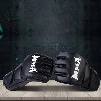 MMA Boxing Gloves - PU Training Gloves for Karate, Muay Thai, Sanda & Free Fight