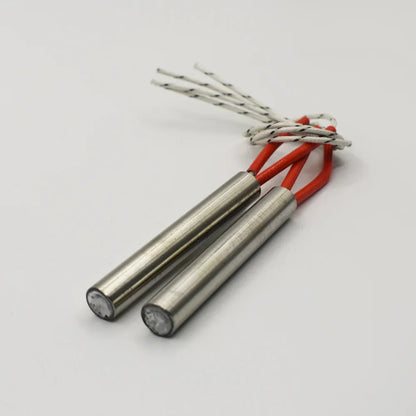 5pcs 220V Cartridge Heater Set - 10mm Stainless Steel Tubular Heating Elements for Industrial Use