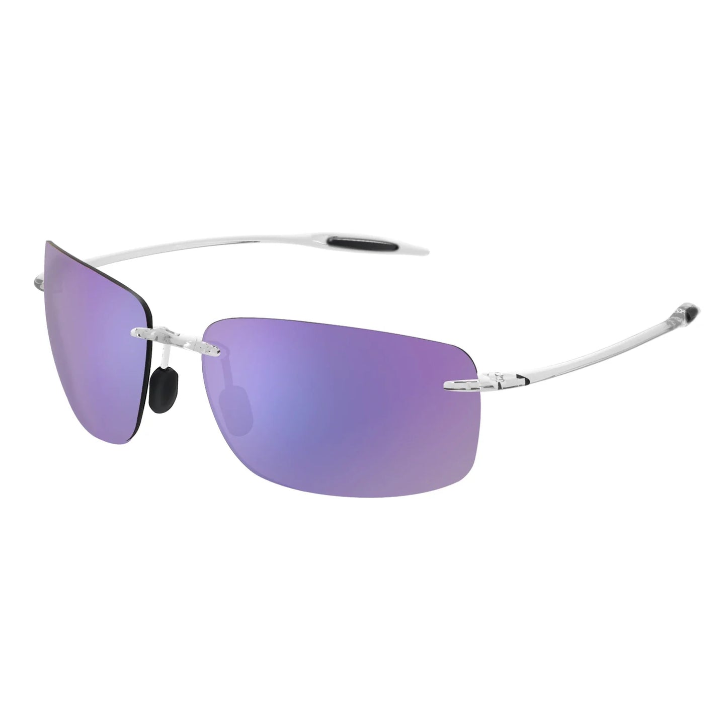 JULI The Matrix Classic Sports Rimless Sunglasses for Men - Orange Rectangle Ultralight Frame, UV400 Protection Driving Eyewear (MJ8009)
