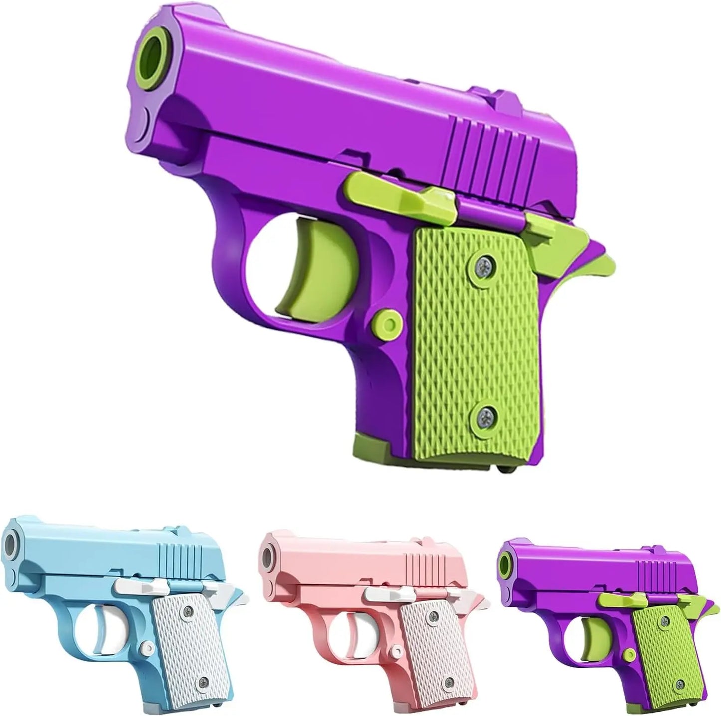Mini 1911 Gravity Fidget Gun – ABS Plastic 3D Printed Stress Relief Toy for Boys and Kids Gift
