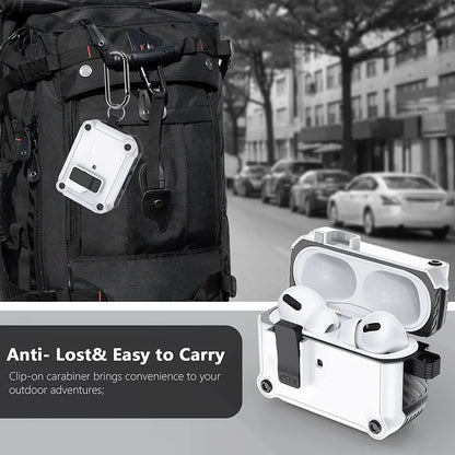 Shockproof Security Lock Cover for AirPods Pro 2 & 3 - Protective Case for AirPods Pro 2nd Gen 2023, AirPods 3 Funda