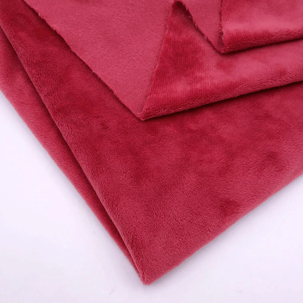 160CM/63" Wide Minky Plush Fabric – Super Soft Flannel Fabric for DIY Dolls, Toys, and Crafts, Sold by the Meter