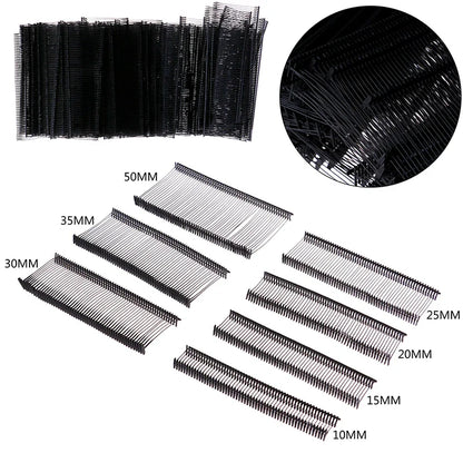 1000pcs Tagging Gun Barbs — 10/15/20/35/50/75mm Plastic Fasteners