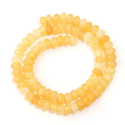 5x8mm Natural Abacus Rondelle Beads - Glass Wheel Loose Charms for DIY Bracelets & Jewelry Making Supplies