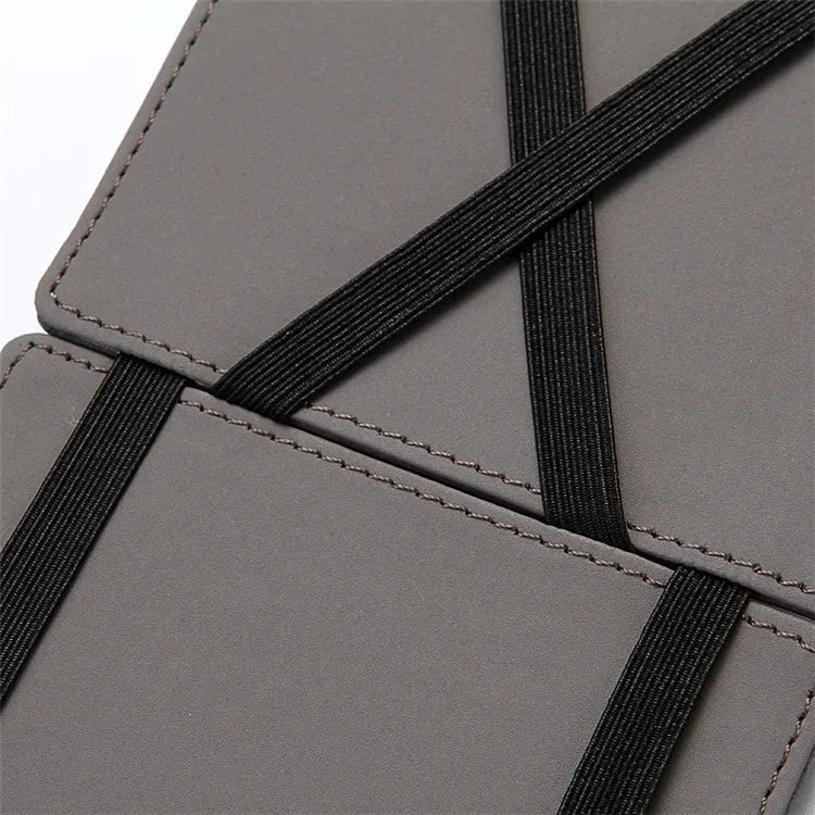 Mini Men’s Card Holder Wallet — Slim PU Leather Wallet with Zipper Coin Pocket, Magic Closure, Credit Card Case, Small Men’s Purse