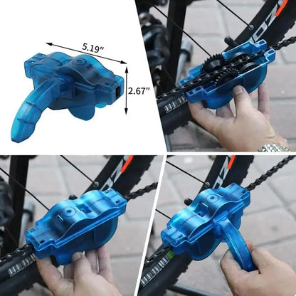 3D Bicycle Chain Cleaner Brush Set - Bike Chain Wash Tool for MTB Maintenance & Cycling Accessories